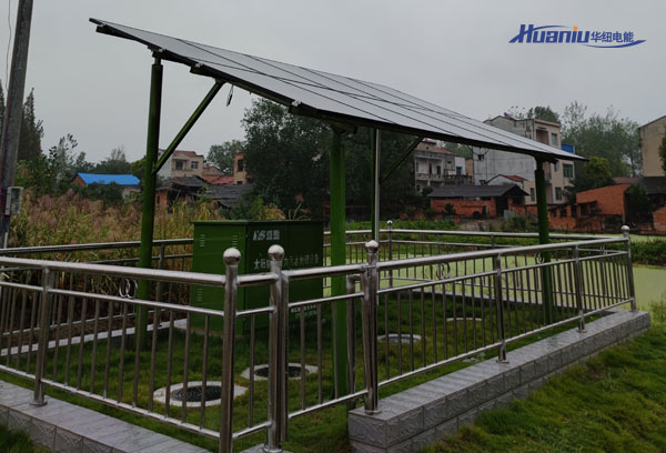 魚塘5KW離網式光伏儲能系統